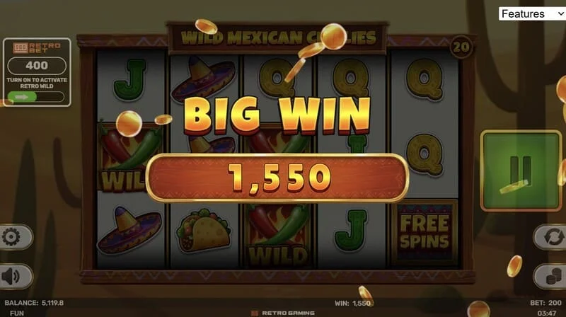 Wild Mexican Chillies - Grande vincita nei Free Spins